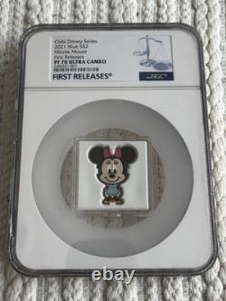 Disney 2021 Minnie Mouse chibi silver coin new zealand mint niue NGC PF70 UC