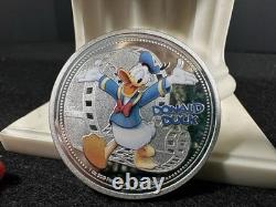 Disney- Donad Duck- Colorized, 1 oz. 99% pure silver coin, 2020 New Zealand