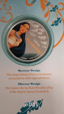 Disney Pocahontas 1 oz Silver Coin Limited Edition New Zealand Mint