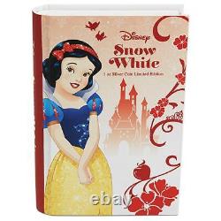 Disney Princess Snow White 1oz Silver Coin Limited Edition New Zealand 2015