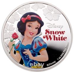 EASTER 2015 Niue Disney Colorized Princess Snow White 1 oz Silver Proof Coin