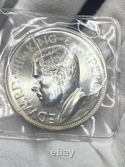 Edward VIII New Zealand 1936 Hallmarked Silver Proof Pattern Fantasy Crown