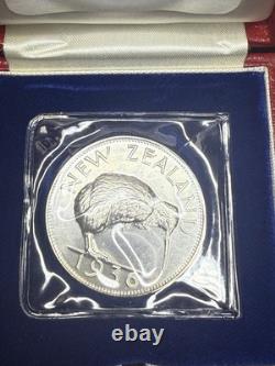 Edward VIII New Zealand 1936 Hallmarked Silver Proof Pattern Fantasy Crown