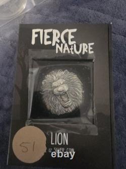 Fierce Nature Lion Silver Coin 2022 2oz 1 Of 2000 New Zealand Mint
