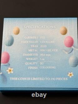 Fiji Earth Easter Rabbit 2022 1 Oz. 999 Silver One Earth Coin Mintage Of 230