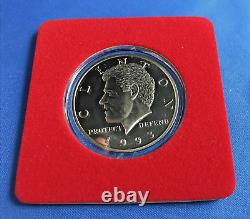 Hutt River 1993 Bill Clinton 5 Dollars 1oz Silver Coin, Proof