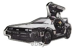 In Stock $5 Back To The Future Delorean Car Shaped 2021 Niue 2oz Silver Proof