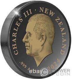 KIWI Gilded 2 Oz Silver Coin 2$ New Zealand 2024