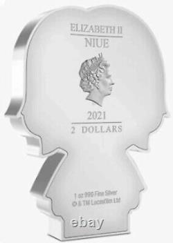 LUKE SKYWALKER STAR WARS SERIES 2021 Niue S$2 Chibi Coin NGC PF70 FR NZ Mint