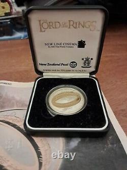 Lord of The Rings Coin. 925 Silver New Zealand 2003