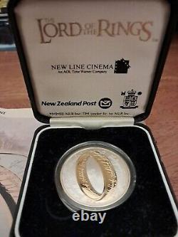 Lord of The Rings Coin. 925 Silver New Zealand 2003