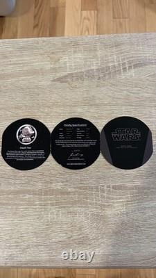 MINT Star Wars 2011 NZ Mint 1oz Silver 8-Coin Set Vader & Falcon Cases OGP COA