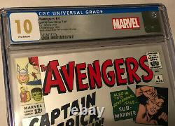 Marvel Avengers #4 (2019) 1oz Pure Silver Foil Scottsdale Mint Replica CGC 10