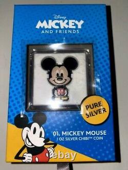 NEW 2021 Chibi Mickey Mouse 1 oz Silver Proof Coin (Sold Out) INHAND