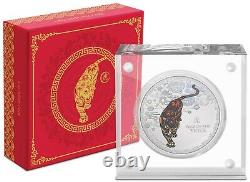 NEW! 2022 1 oz. 999 silver Proof coin Nuie Lunar year of the TIGER COA OGP- gift