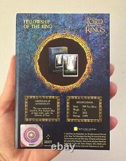 NEW Fellowship of the Ring 1oz Silver Coin Niue New Zealand Movie Poster