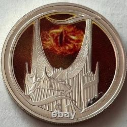 NEW ZEALAND 1 DOLLAR 2003 SILVER Lord of the Rings-Dark Lord's Tower of the Eye