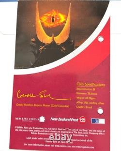 NEW ZEALAND 1 DOLLAR 2003 SILVER Lord of the Rings-Dark Lord's Tower of the Eye