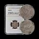 New Zealand. 1933, 6 Pence, Silver Ngc Ms62 Kgv, George V, Huia Bird