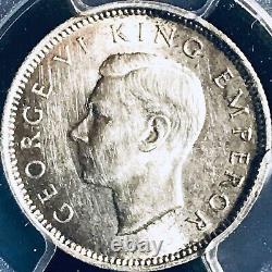 NEW ZEALAND. 1941, 6 Pence, Silver PCGS AU58 KEY Date, KGVI, Scarce, Kiwi