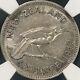 New Zealand. 1942, 6 Pence, Silver Ngc Au55 Kgvi, Huia Bird, Key Date