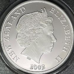 NEW ZEALAND. 2008, 1 Dollar, Silver PCGS PR68 Sir Edmund Hillary, Mt Everest