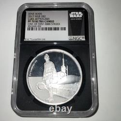 NGC 2017 Niue Star Wars Luke Skywalker Pf 70 UC One Of The First 2000 Struck