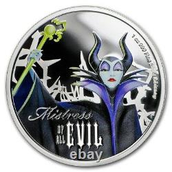 NIue -2018 1oz Silver Proof Coins- Disney Villains 4 Coins