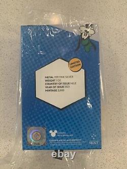New 2021 Chibi Mickey Mouse 1 oz Silver Proof Coin New Zealand Mint