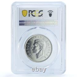 New Zealand 1/2 crown George VI Centennial KM-14 MS 64 PCGS silver coin 1940
