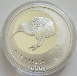 New Zealand 1 Dollar 2010 Kiwi 1 Oz Silver Proof