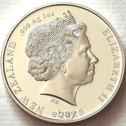 New Zealand 1 Dollar 2020 Silver 999 Proof 1 Oz, Chatham Crested Penguin Rare 750