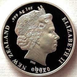 New Zealand 1 Dollar 2020 Silver 999 Proof 1 Oz, Chatham Crested Penguin Rare 750