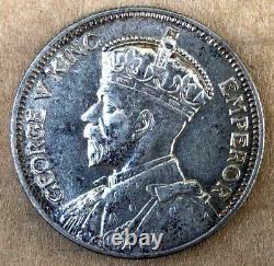 New Zealand, 1935, 1 Shilling, silver coin. KM#3, Double Struck Legend