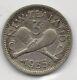 New Zealand, 1935, Three (3) Pence, Silver. Choice Very Fine, Km-1