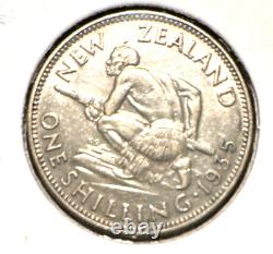 New Zealand 1935 shilling KM 3 BU (1)