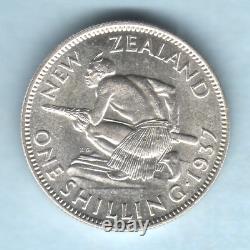 New Zealand. 1937 One Shilling. UNC Full Lustre