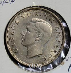 New Zealand 1940 Florin silver N0112 combine shipping