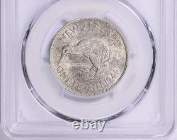 New Zealand, 1941 George VI Florin. PCGS MS 63. 820,000 Mintage