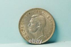 New Zealand, 1941 Shilling, silver, AU-UNC, toned, 7-10