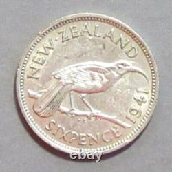 New Zealand 1941 Six Pence Xf