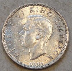 New Zealand 1942 6 Pence Lustrous AU As Pictured
