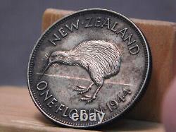 New Zealand 1944 one florin