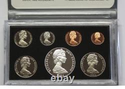 New Zealand 1984 Silver Proof Coin Set - Black Robin Bird