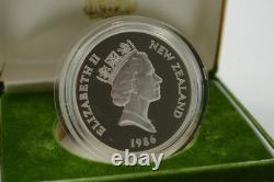 New Zealand 1986 Silver Dollar Proof Coin Kakapo