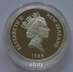 New Zealand 1986 Silver Dollar Proof Coin Kakapo