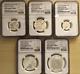 New Zealand 1990 Silver 5 Coin Set Coin Set Ngc Pf 68 69 70