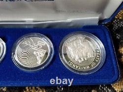 New Zealand 1990 Sterling Silver Proof Set Waitangi Treaty COA