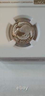 New Zealand 1992 PIEFORT Decimal Currency Anniv. $1 silver coin NGC PF 69 UC