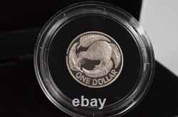 New Zealand 1992 Silver Piedfort Proof Dollar Coin Kiwi